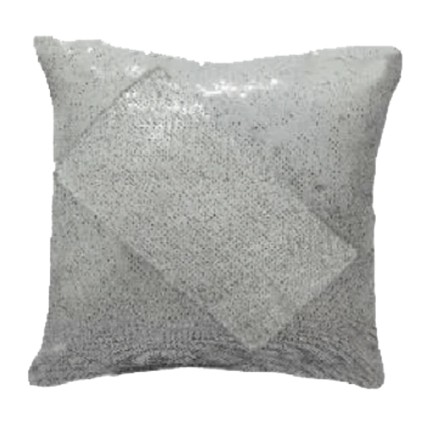 Sequin / Magic Pillow - Square Shape - White