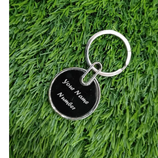 Metal Engraved Keychain - Round Shape