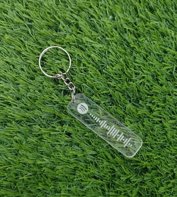 Acrylic Engraved Keychain - Spotify Code