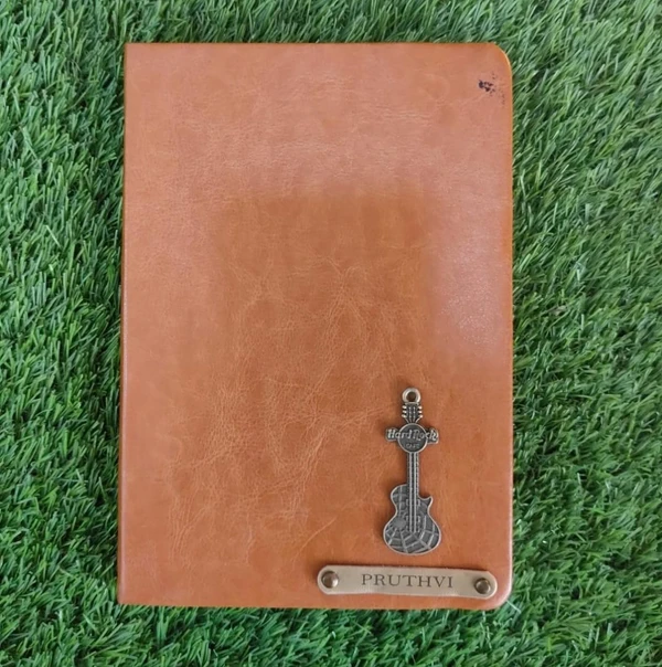 Faux Leather Pad Diary - Tan Brown