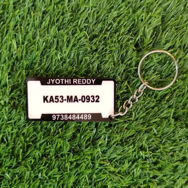 Number Plate Keychain