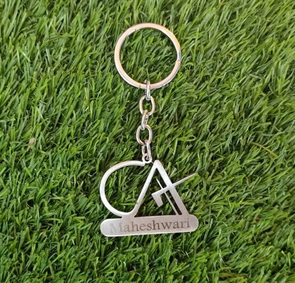 CA - Metal Engraved Keychain