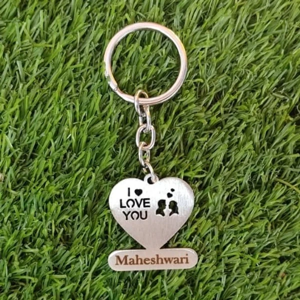 I Love You - Metal Engraved Keychain