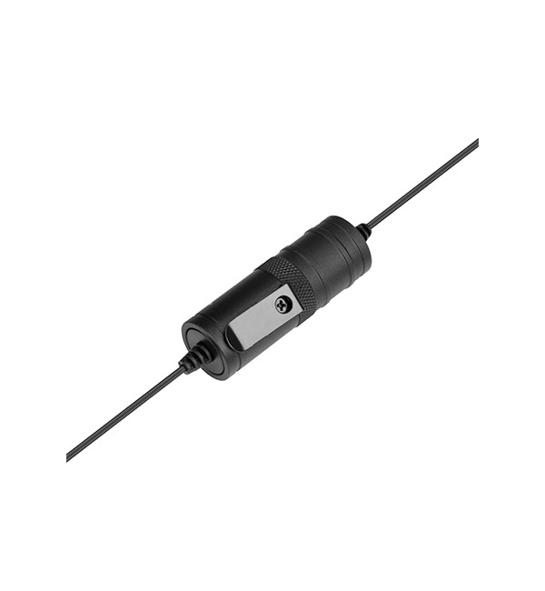 BOYA By-m1 3.5mm Electret Condenser Microphone with 1/4" Adapter for Smartphones, DSLR, Camcorders Microphone - Black