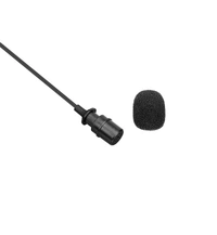 BOYA By-m1 3.5mm Electret Condenser Microphone with 1/4" Adapter for Smartphones, DSLR, Camcorders Microphone - Black