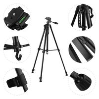 Tygot 3366 Aluminum Tripod - Black