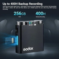 GODOX Virso M2 2.4GHz Wireless Microphone - Black
