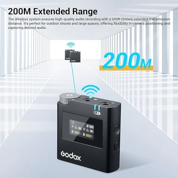 GODOX Virso M2 2.4GHz Wireless Microphone - Black