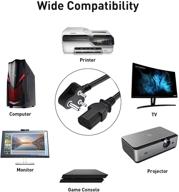 CPU Cable / Monitor Power Cord 1.5 Meter