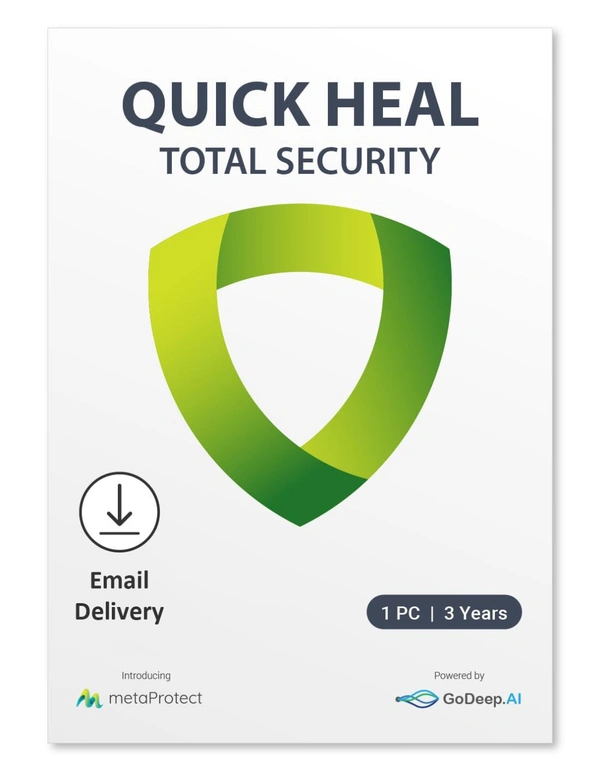 Quick Heal | Total Security | 1 User | 1 Year | Email Delivery in 2 hours - no CD
