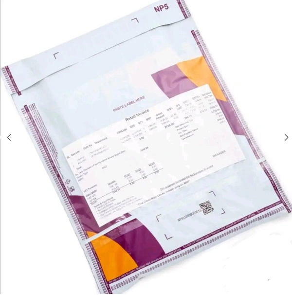 Meesho Bar Coded courier Bag with POD 14*10