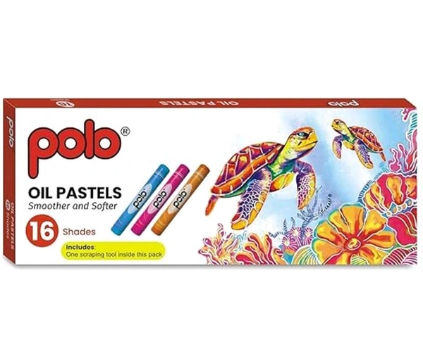 POLO OIL PASTEL 16 SHADES PAPER BOX