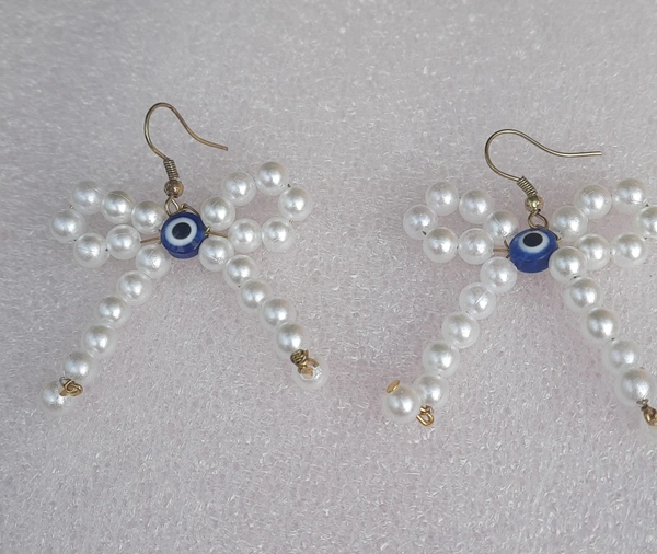 Evil Eye Bow Earring 