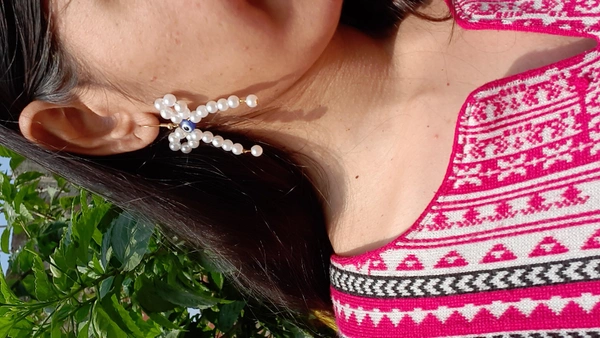 Evil Eye Bow Earring 
