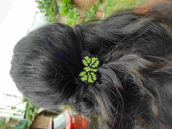 Butterfly Hairclip - Flame Pea