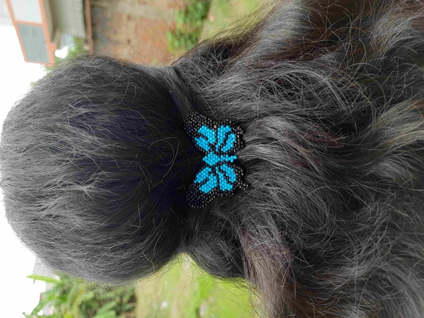 Butterfly Hairclip - Flame Pea