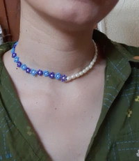 Diana Pearl N Bead Necklace 