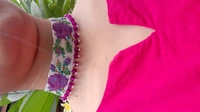 Purple Rose Choker