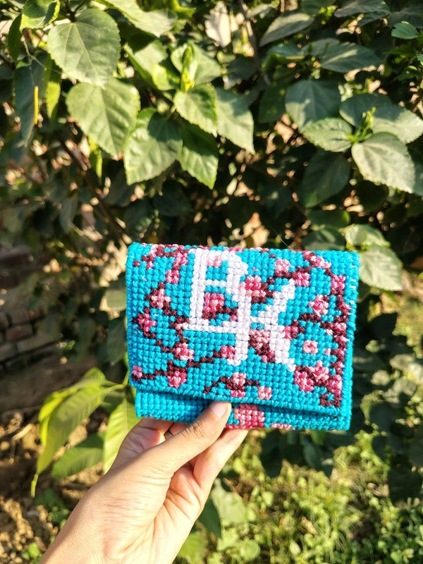 Cherry Blossom Name Initial Mini Wallet 