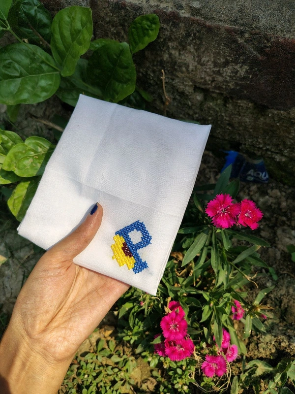 Name Initial Hanky - J