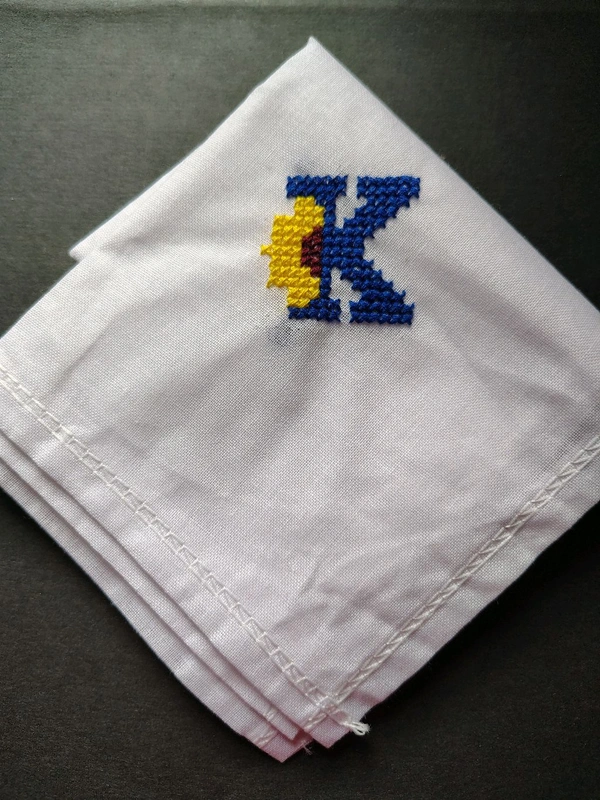 Name Initial Hanky - K