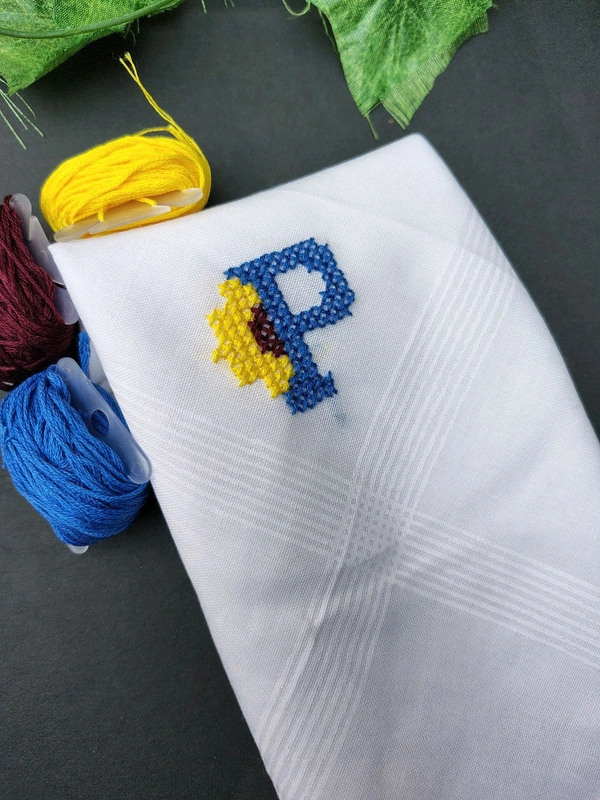Name Initial Hanky - U