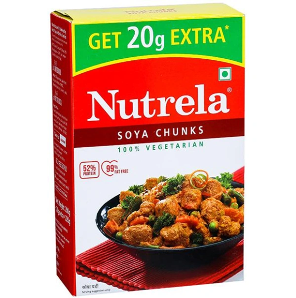 Nutrela Soya Chunks (Free 20 g Extra) - 220 gm