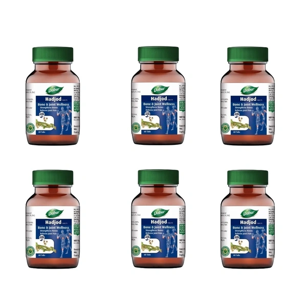 Dabur India Ltd Dabur Hadjod Tablets (60Tab) (Pack Of 6) - Pack Of 6, 09-2027
