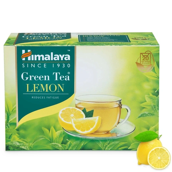 Himalaya Green Tea Lemon (2g x 20 tea Bags) - 25 Tea Bags, Lemon