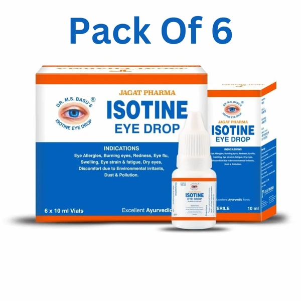 Jagat Pharm Isotine Eye Drop (10ml) (Pack Of 6)
