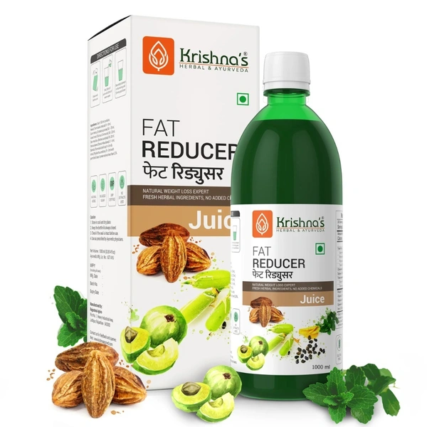 Krishna's Herbal & Ayurveda Krishna Fat Reducer Juice (500ml) - 500 ml