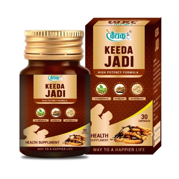 Swadeshi Ayurved Swadeshi Keeda Jadi High Potency Formula (30 Capsules)