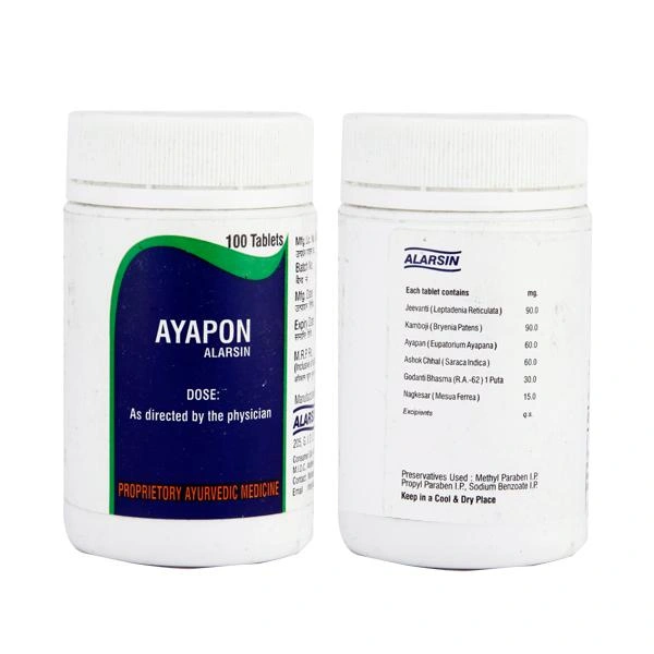 Alarsin Pharmaceuticals Alarsin Ayapon Tablet (100Tab)