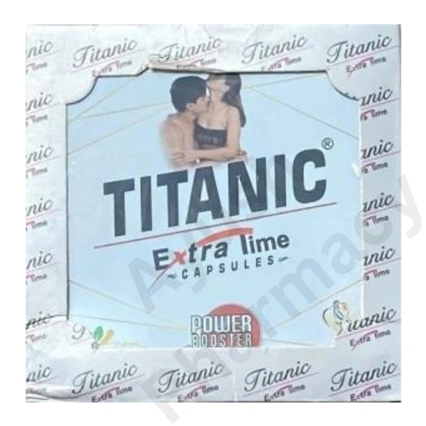 Mahamaya Drugs & Cosmetics Titanic Extra Time Capsules (6Caps): Power Booster For Men