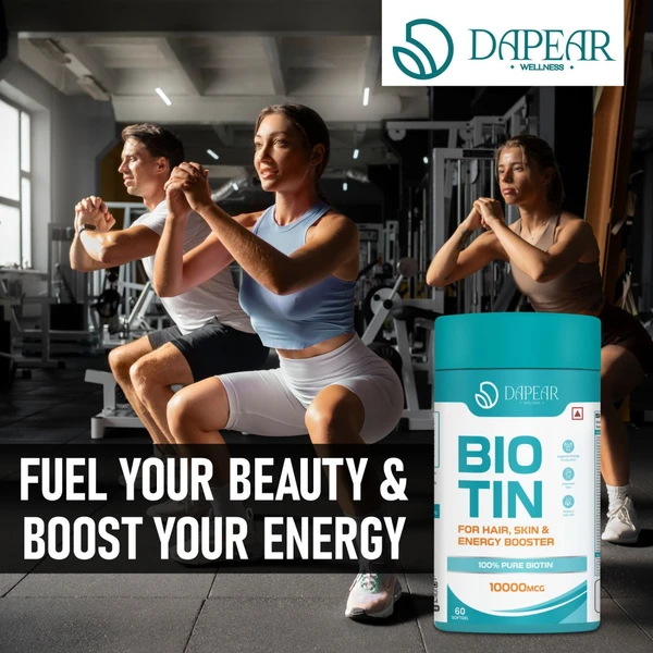 Dapear BioTin 10000 mcg - 60 Capsules