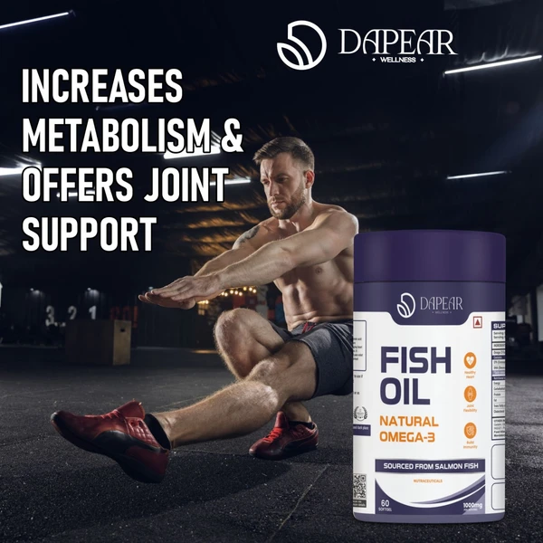Dapear Fish Oil Omega-3 1200 mg - 60 Capsules