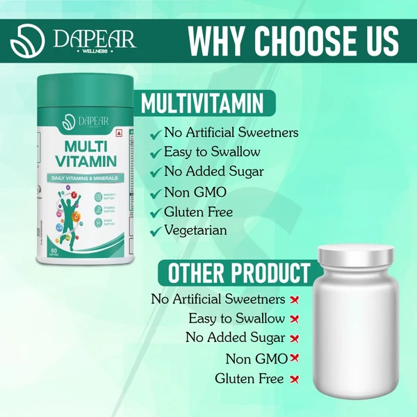 Dapear MultiVitamins - 60 Capsules