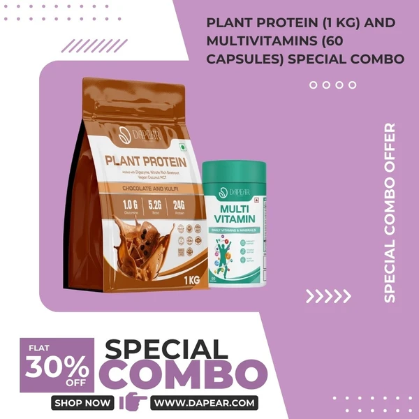 Plant Protein and MultiVitamin Special Combo - 1 kg