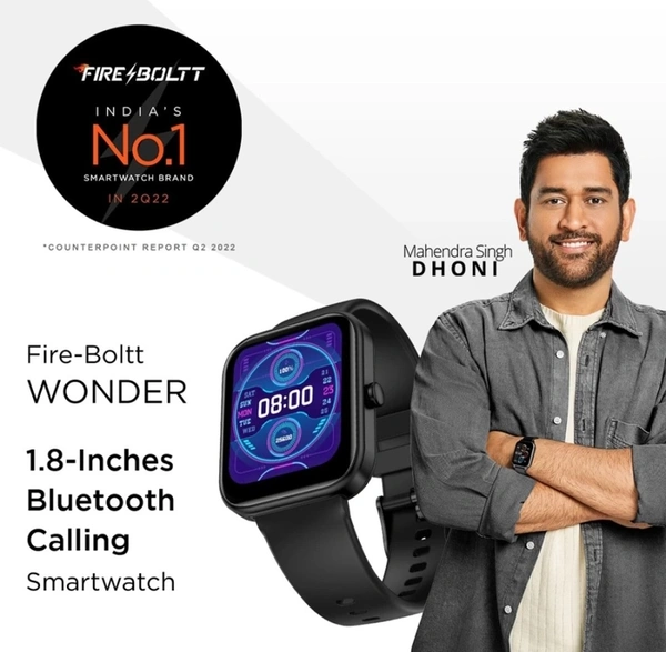 fire-boltt Fire-Boltt Wonder Calling Smartwatch - Black