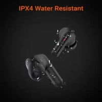 Fire-Boltt Fire Pods Ninja Pro 402 Earbuds TWS, Crisp Calling, Voice Assistant 10mm Driver Bluetooth Headset  (Black Red, True Wireless) - Black