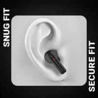 Fire-Boltt Fire Pods Ninja Pro 402 Earbuds TWS, Crisp Calling, Voice Assistant 10mm Driver Bluetooth Headset  (Black Red, True Wireless) - Black