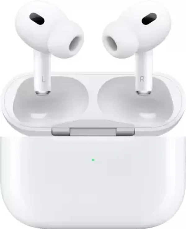 Apple AirPods Pro (2nd generation) with Active Noise Cancellation, Spatial Audio Bluetooth Headset  (White, True Wireless) - 13 MM, White