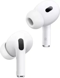 Apple AirPods Pro (2nd generation) with Active Noise Cancellation, Spatial Audio Bluetooth Headset  (White, True Wireless) - 13 MM, White