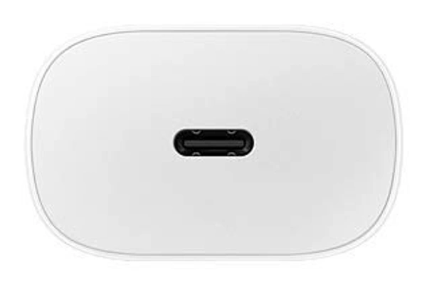 ‎Samsung Samsung Original 25W Single Port, Type-C Fast Charger, (Cable not Included), White/Black