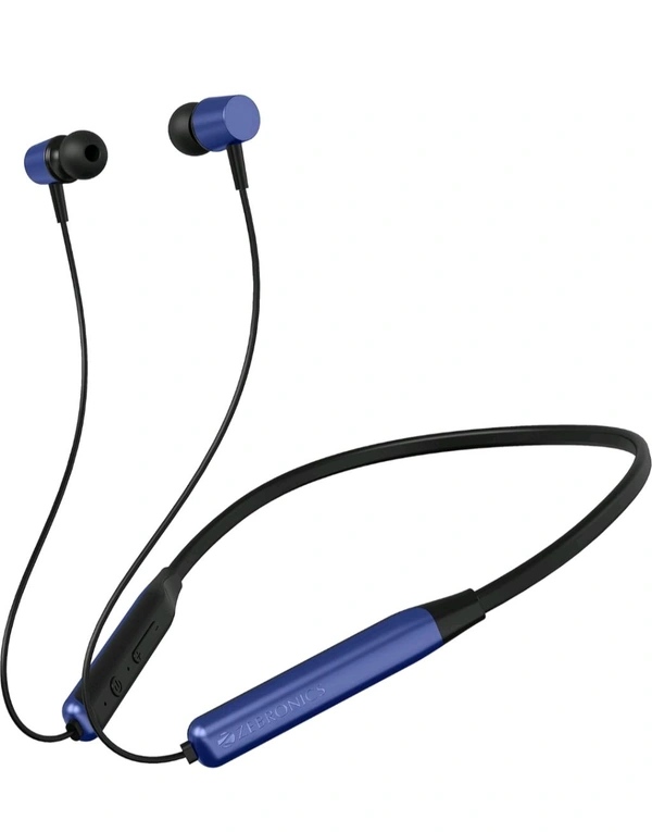 Zebronics  ZEBRONICS Zeb Evolve Wireless Bluetooth in Ear Neckband Earphone, Rapid Charge, Dual Pairing, Magnetic earpiece,Voice Assistant with Mic - Gray