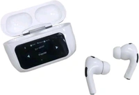 S.S Enterprise Display Earbuds Touchscreen with Advance feature ANC+ENC Bluetooth (White, True Wireless) - White