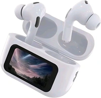 S.S Enterprise Display Earbuds Touchscreen with Advance feature ANC+ENC Bluetooth (White, True Wireless) - White