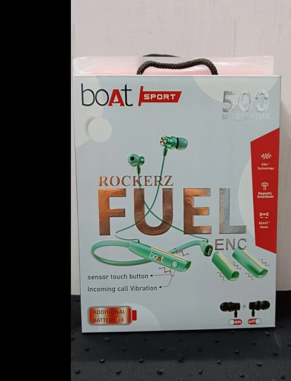 boAt ROCKERZ FUEL 500Hours Music Time, Dual Battery - Black