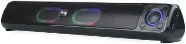 MZ S655 (PORTABLE HOME TV SOUNDBAR) Dynamic Thunder Sound 1800mAh Battery RGB Light 16 W Bluetooth Soundbar  (Black, Stereo Channel) - Black