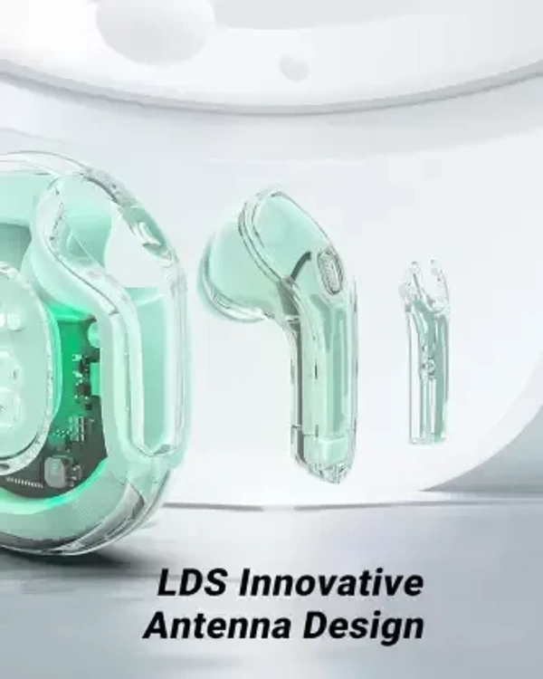 MSNR T-08 XPods Pro Airpods with 13mm Drivers, 32H Battery, Fast Charging, IPX5 Bluetooth Gaming Headset  (Green, True Wireless) - Spring Green